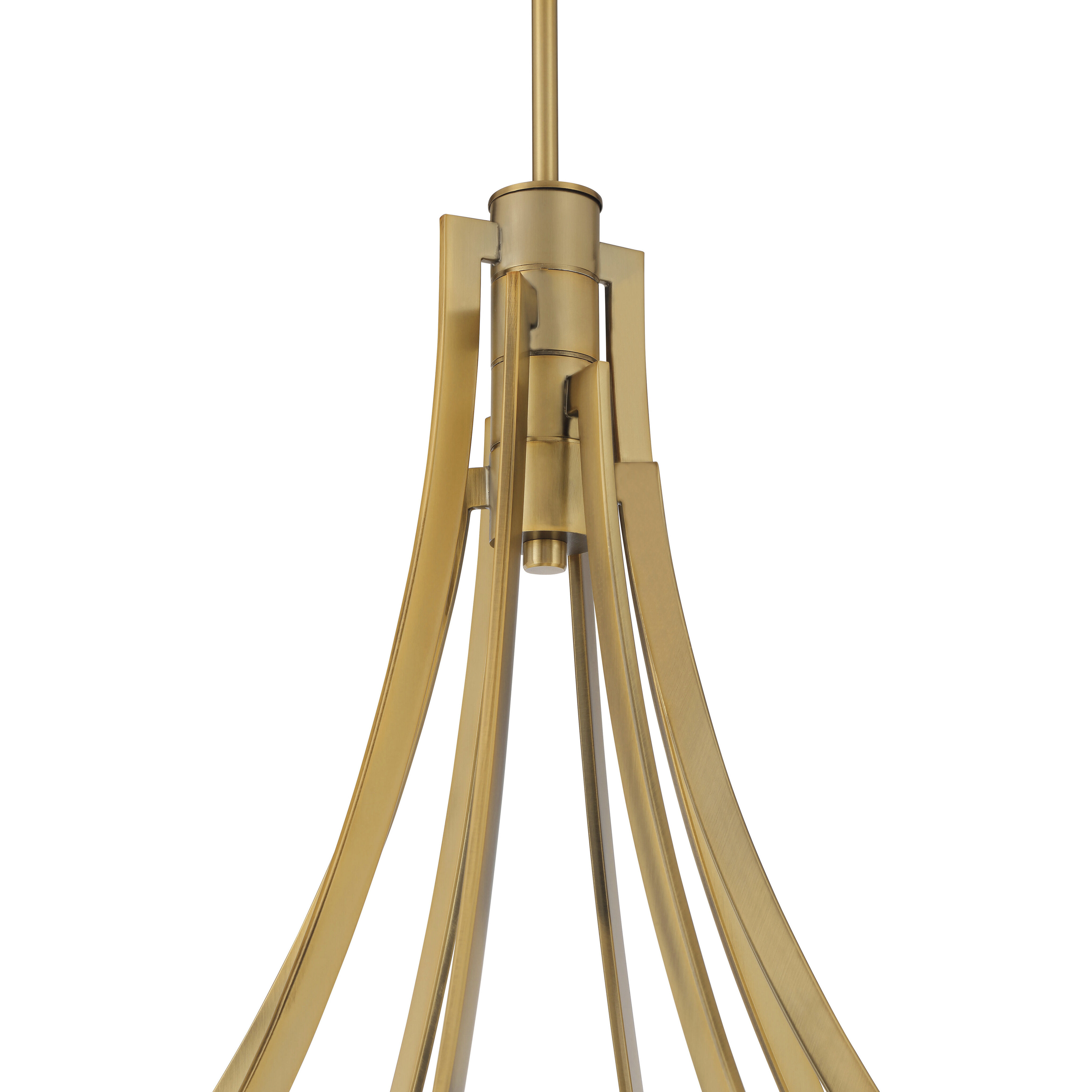 Pearl LED 49.25 inch Legacy Brass Chandelier Ceiling Light