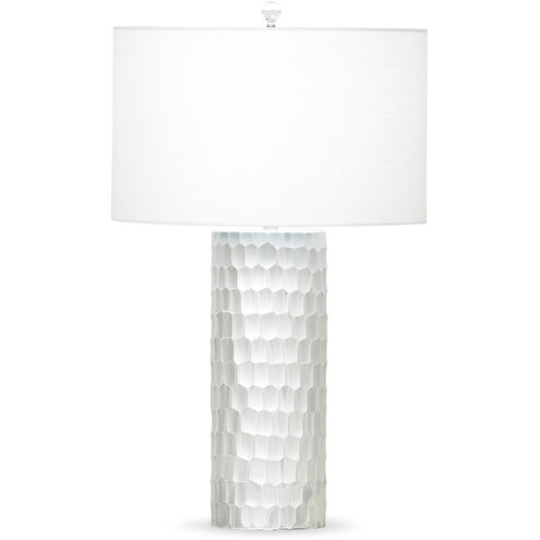 Cassis 26.75 inch 150.00 watt Hand-Etched, Off-White Table Lamp Portable Light