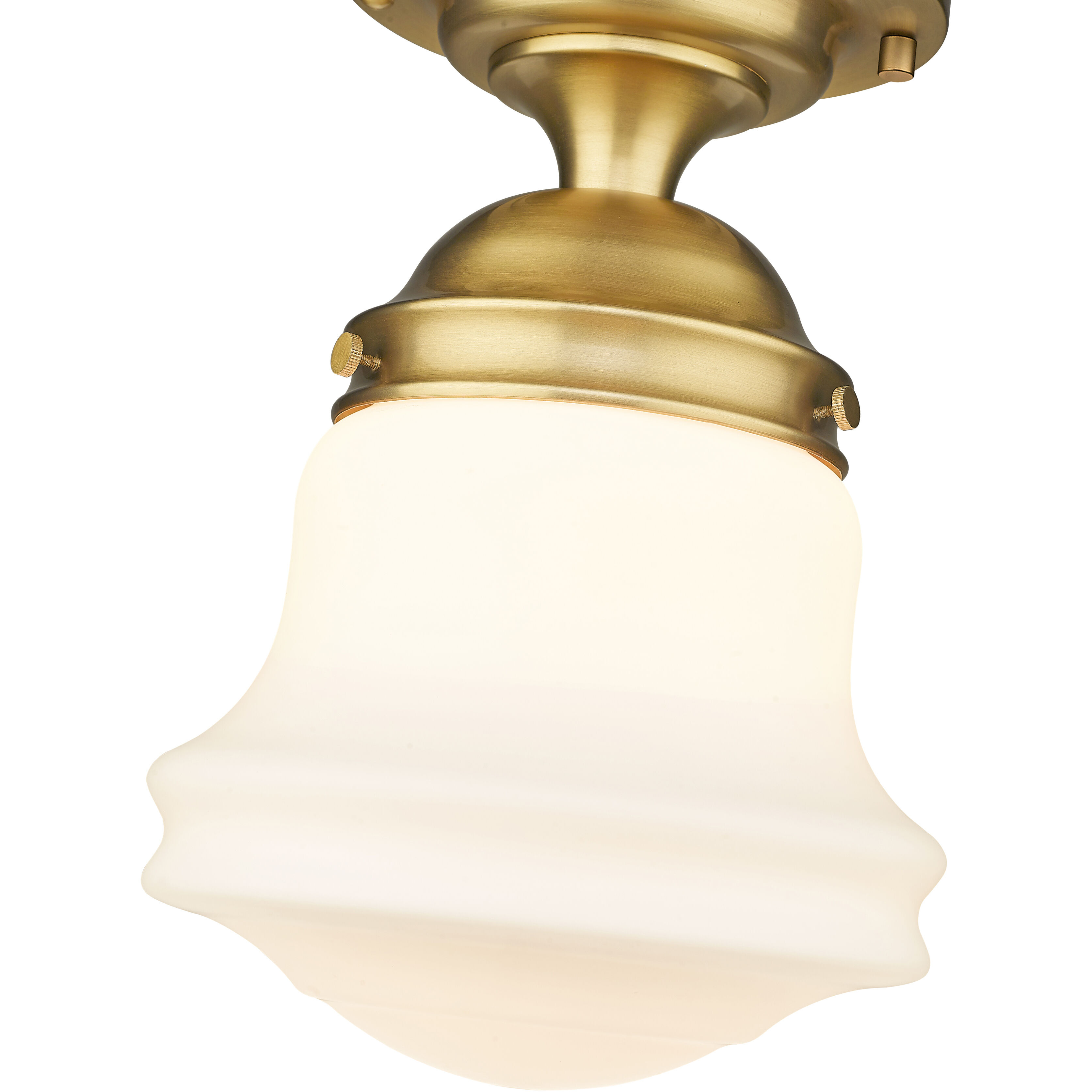 Vaughn 1 Light 10.5 inch Heritage Brass Flush Mount Ceiling Light