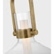 Ian K. Fowler Larkin LED 24 inch Hand-Rubbed Antique Brass Empire Pendant Ceiling Light