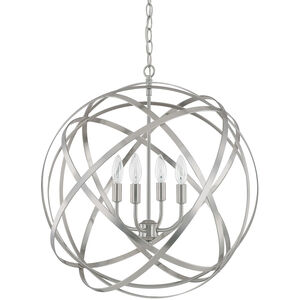 Axis 4 Light 23 inch Brushed Nickel Pendant Ceiling Light in (None)