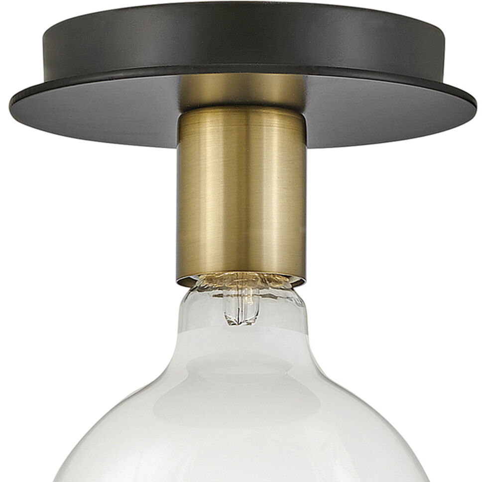 Bobbie LED 5.5 inch Lacquered Brass Foyer Light Ceiling Light, Flush Mount