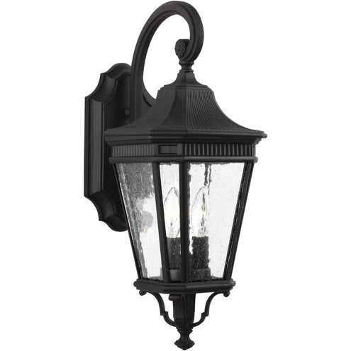Quade 2 Light 20.5 inch Black Outdoor Wall Lantern