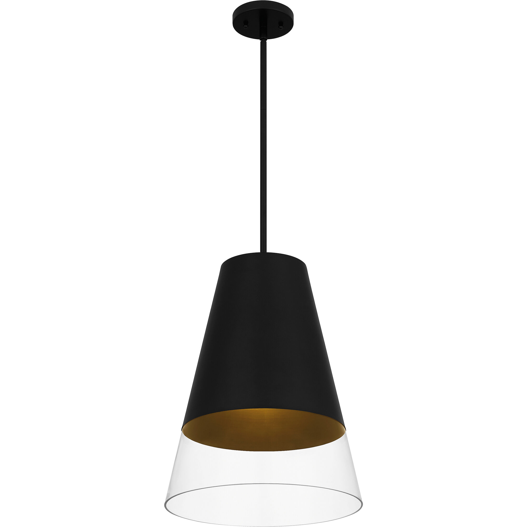 Peregrine 1 Light 14 inch Brushed Black Mini Pendant Ceiling Light