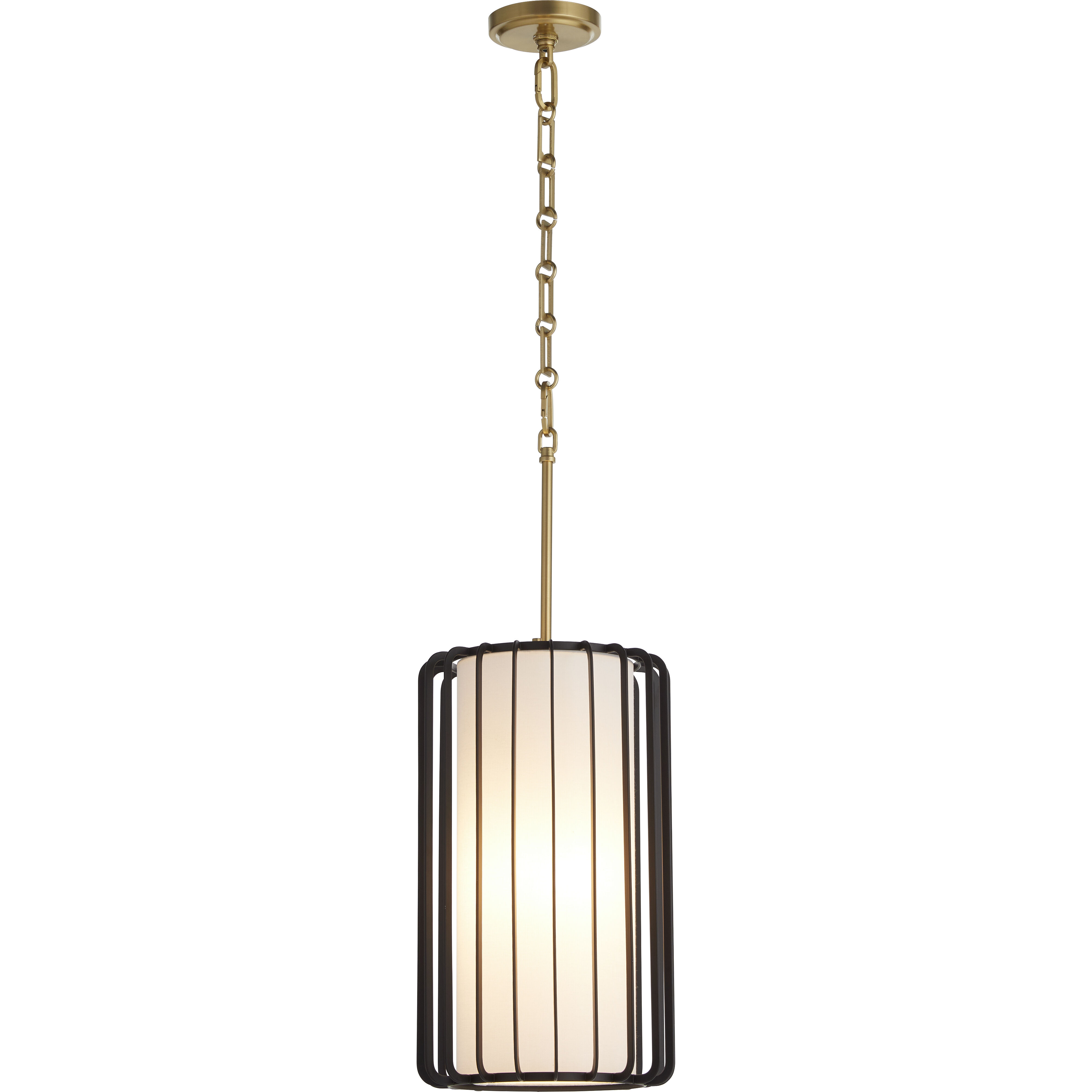 Tuxedo 1 Light 10.5 inch Black Pendant Ceiling Light, Small