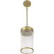 Whittley 1 Light 6 inch Satin Brass Pendant Ceiling Light