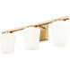 Nextra 3 Light 24 inch Modern Gold Bath Vanity Wall Light