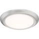 Verge LED 12 inch Brushed Nickel Flush Mount Ceiling Light