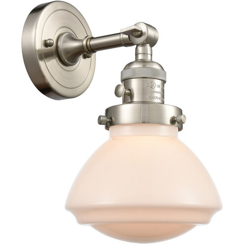 Franklin Restoration Olean LED 7 inch Brushed Satin Nickel Sconce Wall Light, Franklin Restoration