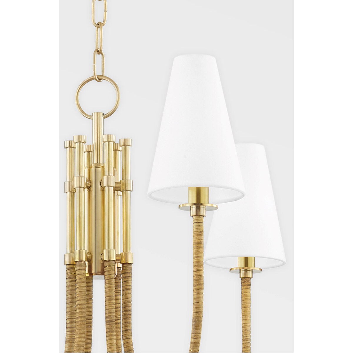 Ripley LED 31.75 inch Aged Brass Chandelier Ceiling Light
