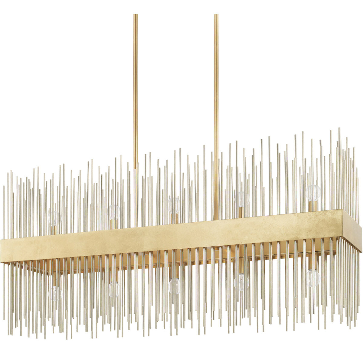 Lena 10 Light 46 inch Fire and Ice Island Ceiling Light