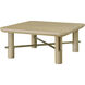 Valdo 36 X 36 inch Top: Brown; Base: Metallic - Brass Coffee Table