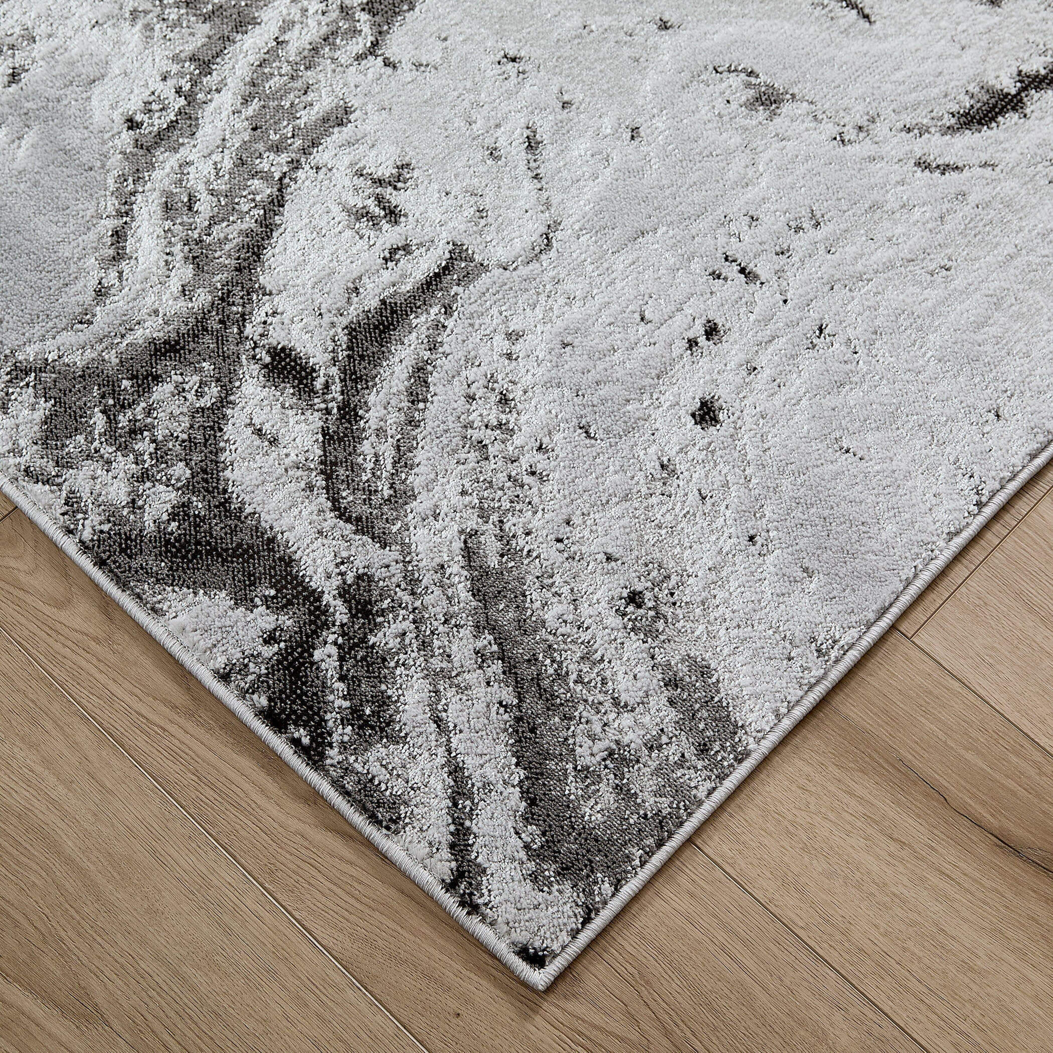 Ayda 36 X 24 inch Black/Grey Rug in 2 x 3