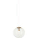 Bulbus LED 6.88 inch Aged Gold Brass Pendant Ceiling Light