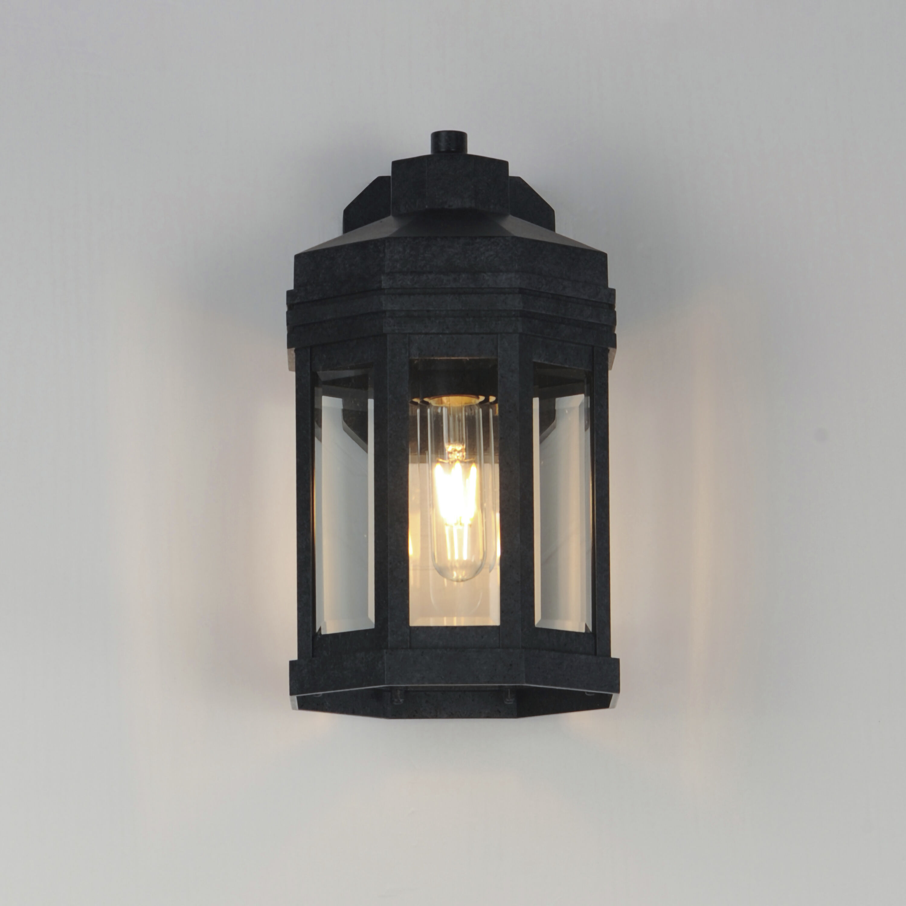 Wright 1 Light 12.25 inch Black Patina Outdoor Wall Mount