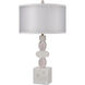 Audry 32 inch 150.00 watt White with Pink Table Lamp Portable Light