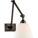 Alexa Hampton Jane 14.75 inch 40.00 watt Gun Metal Double Library Wall Light