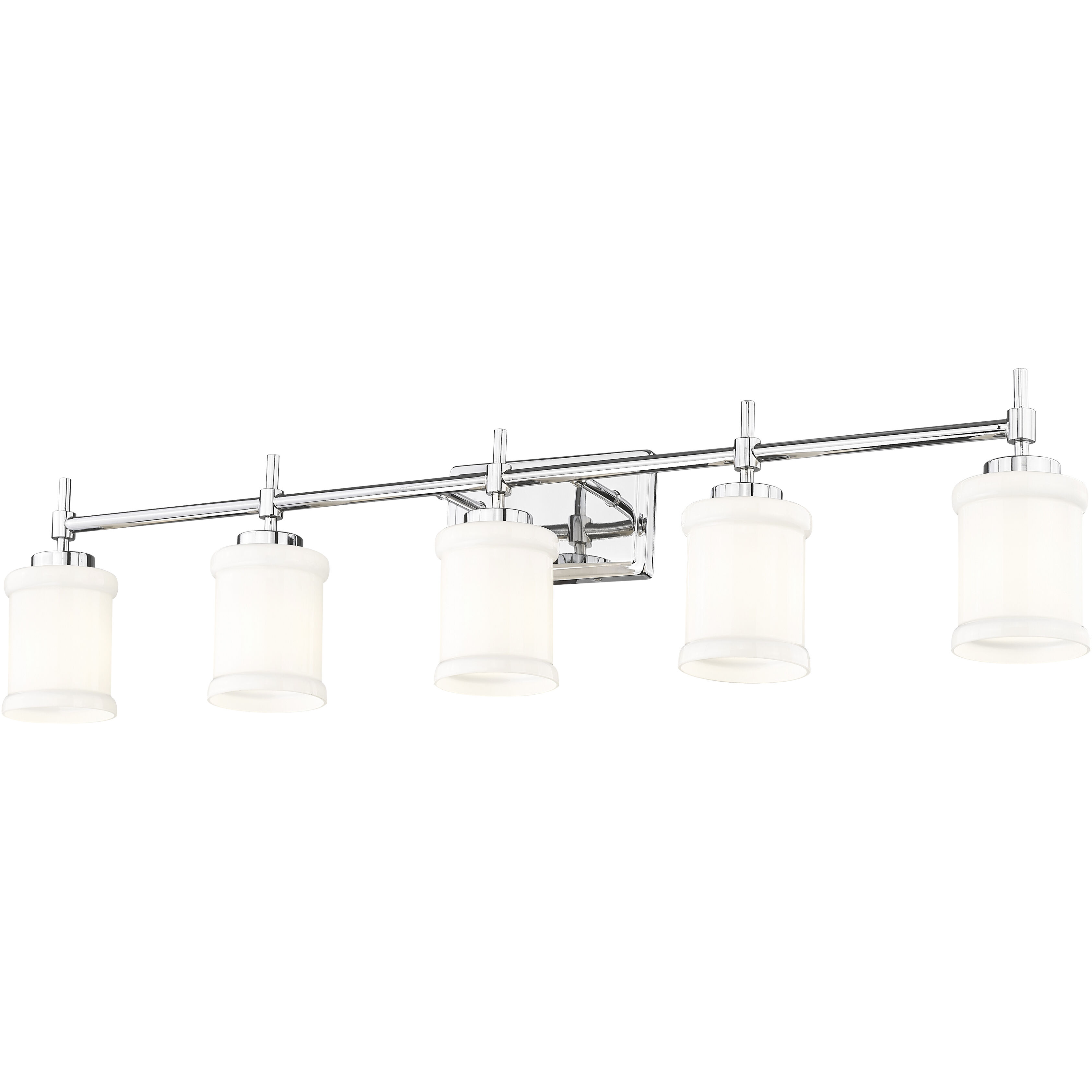 Cadoc 5 Light 40.5 inch Chrome Bath Vanity Light Wall Light