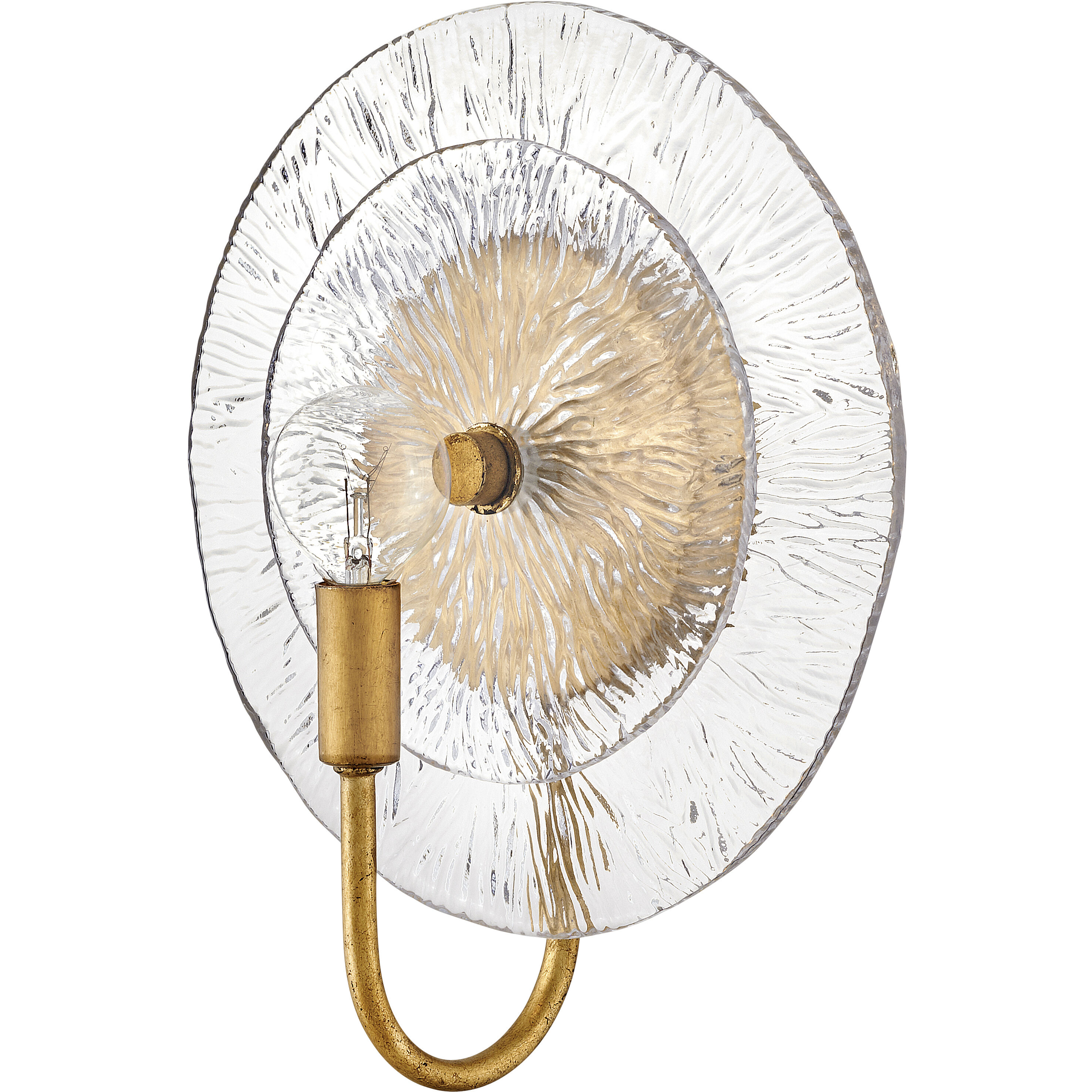 Rene LED 10 inch Distressed Brass ADA Sconce Wall Light