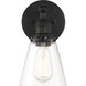 Barwell 1 Light 6 inch Coal Black Wall Sconce Wall Light