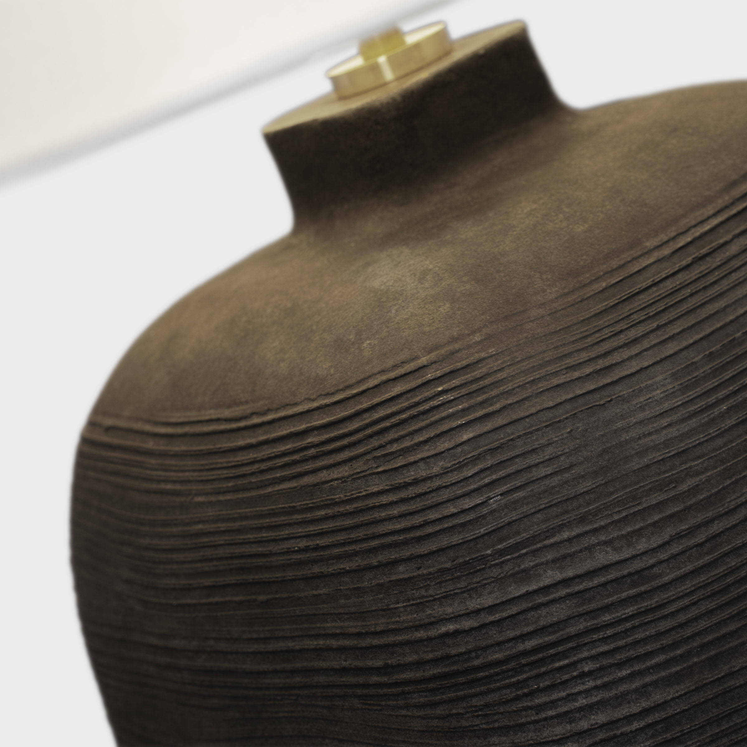 Chapman & Myers Pemba 31.5 inch 15.00 watt Chimney Black Combed Table Lamp Portable Light, Large