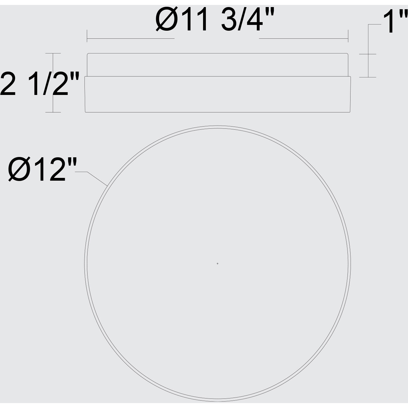 Sunspot LED 12 inch Sand Black Outdoor Flush Mount
