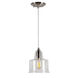 Signature 1 Light 7 inch Brushed Nickel Mini Pendant Ceiling Light