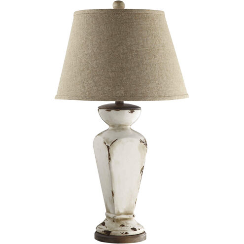 Cadence 32 inch 150.00 watt Antique Cream Table Lamp Portable Light