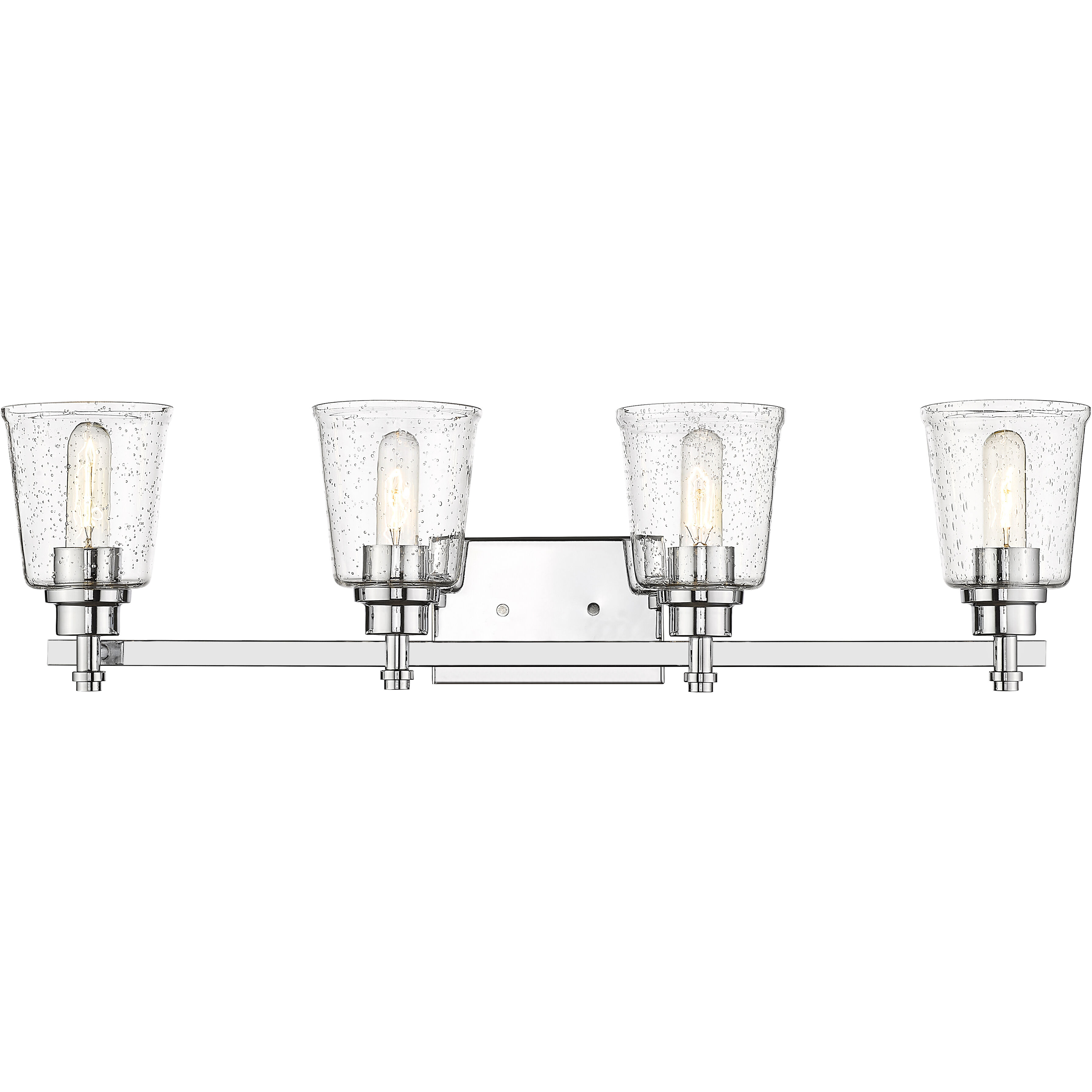 Bohin 4 Light 32 inch Chrome Vanity Wall Light