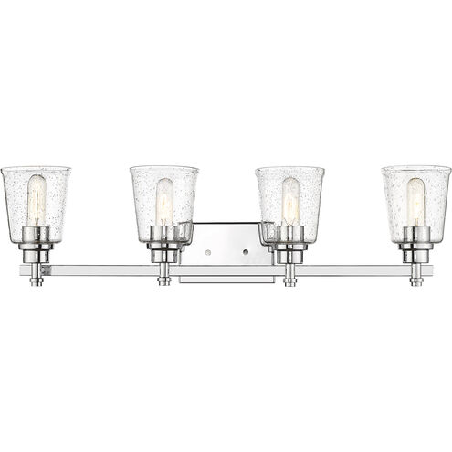 Bohin 4 Light 32 inch Chrome Vanity Wall Light