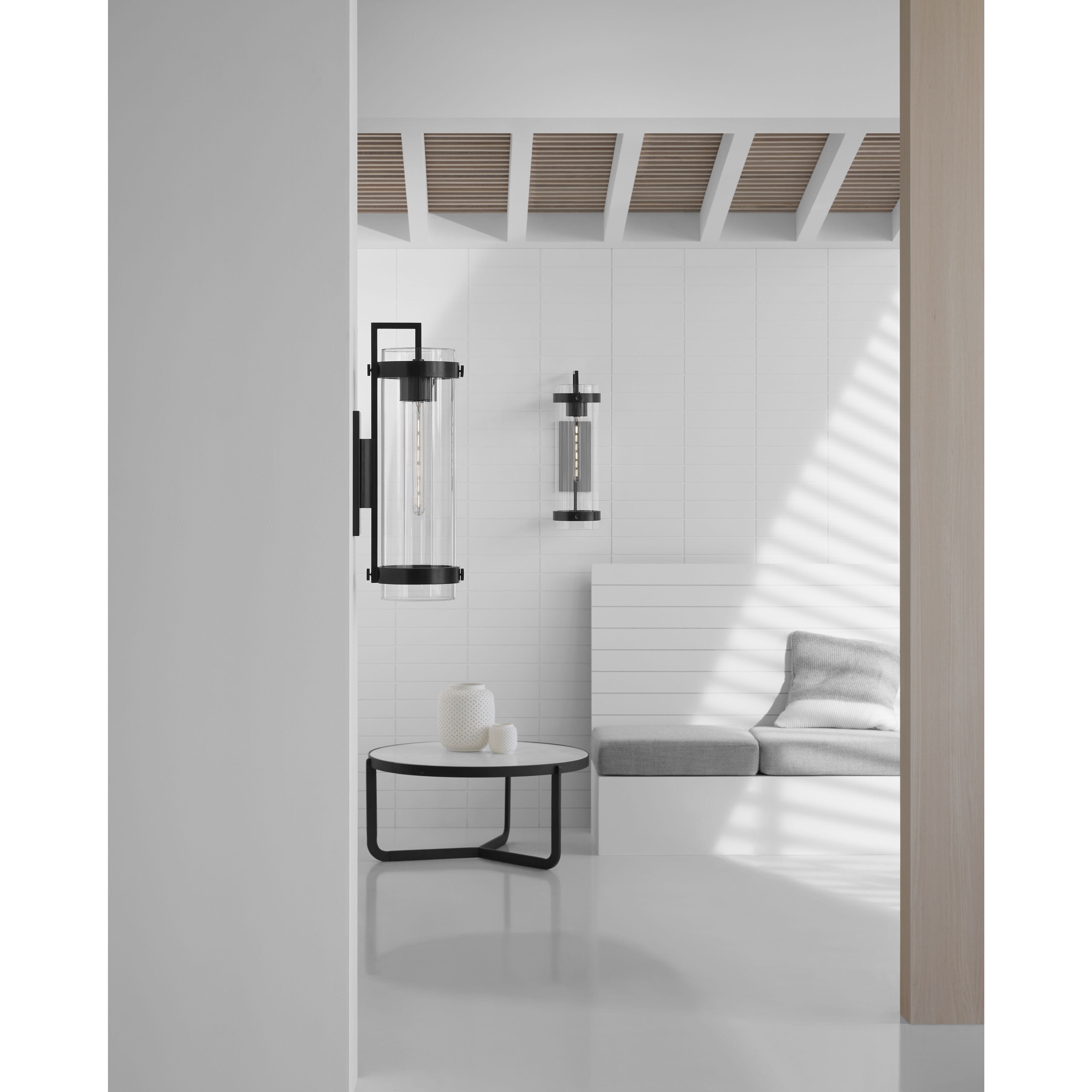 Ian K. Fowler Kears LED 26 inch Aged Iron Outdoor Bracketed Wall Light, Large