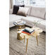 Font 22 X 16 inch Yellow Side Table