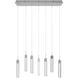 Original Glacier Avenue LED 11 inch Polished Chrome Multi Port Pendant Ceiling Light in Bubbled