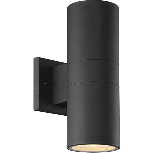Pillar LED 12 inch Textured Black Outdoor Wall Mount