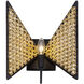 Machina 1 Light 10.75 inch Matte Black Sconce Wall Light, Smithsonian Collaboration