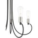 Bari 5 Light 25 inch Scandinavian Gray with Brushed Nickel Accents Chandelier Ceiling Light