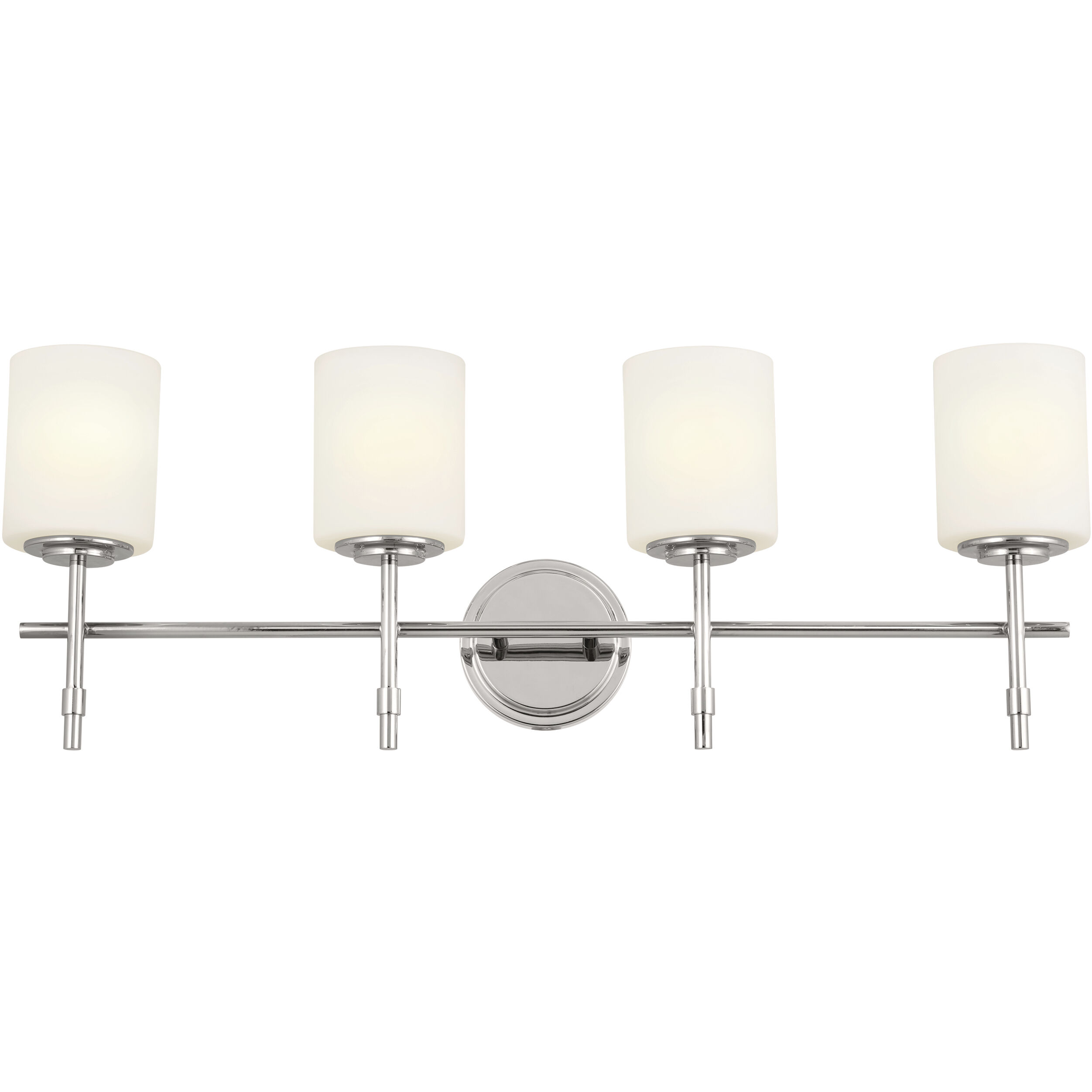 Ali 4 Light 32.5 inch Polished Nickel Bath Vanity Light Wall Light
