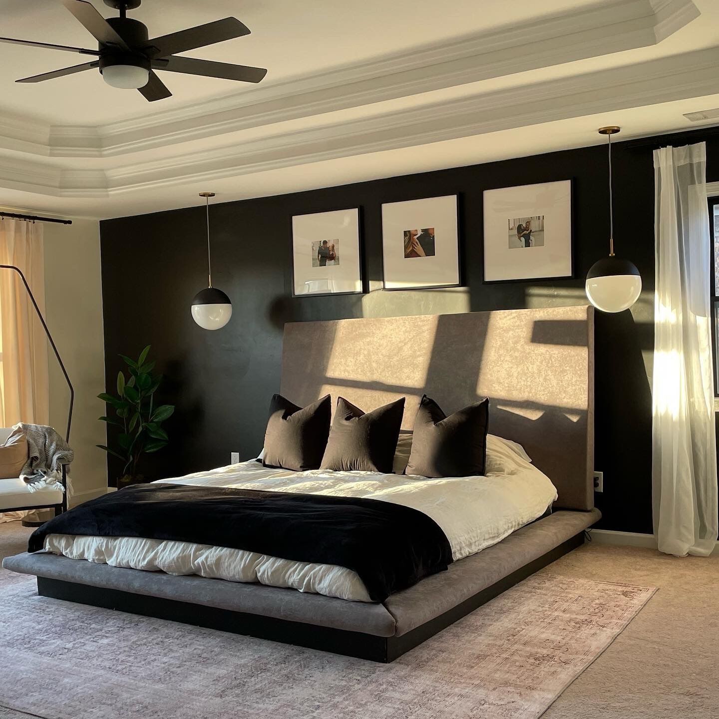 Renee 1 Light 12 inch Aged Brass/Black Pendant Ceiling Light in Aged Brass and Black