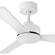 Coastal Elements Iver 44 inch Matte White Smart Fan