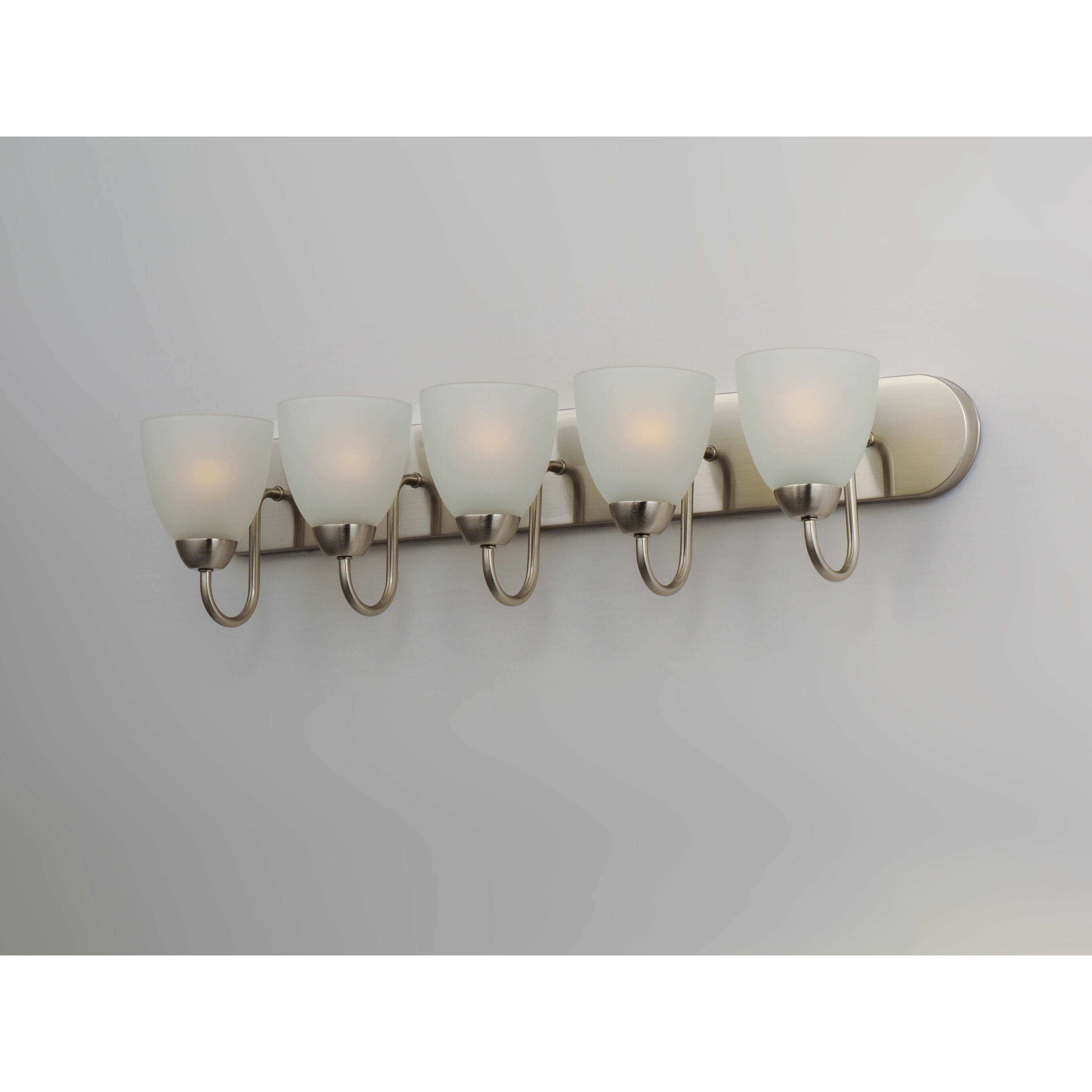 Axis 5 Light 36 inch Satin Nickel Bath Vanity Wall Light