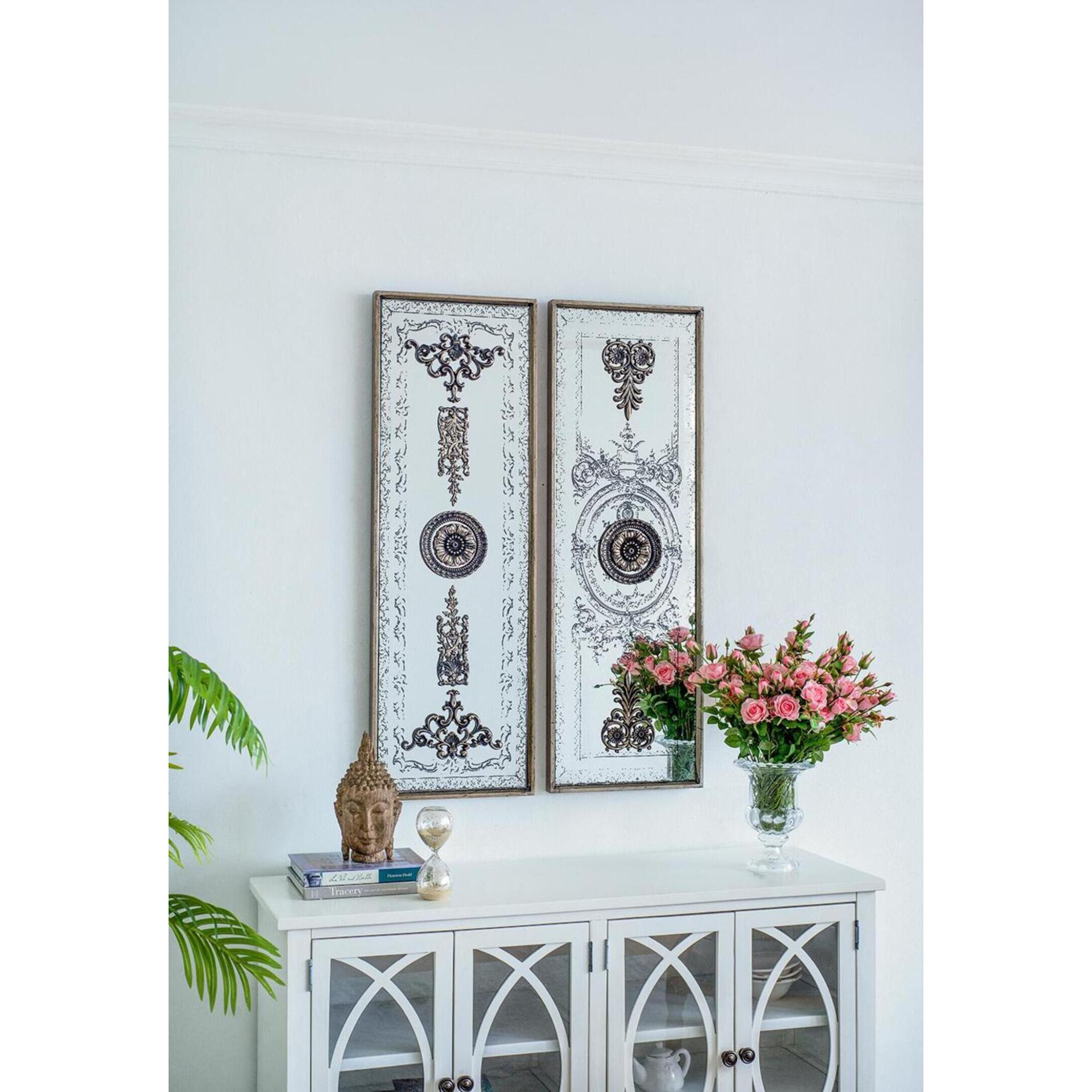 Doorways Bronze and Mirrored Wall Art, Set of 2