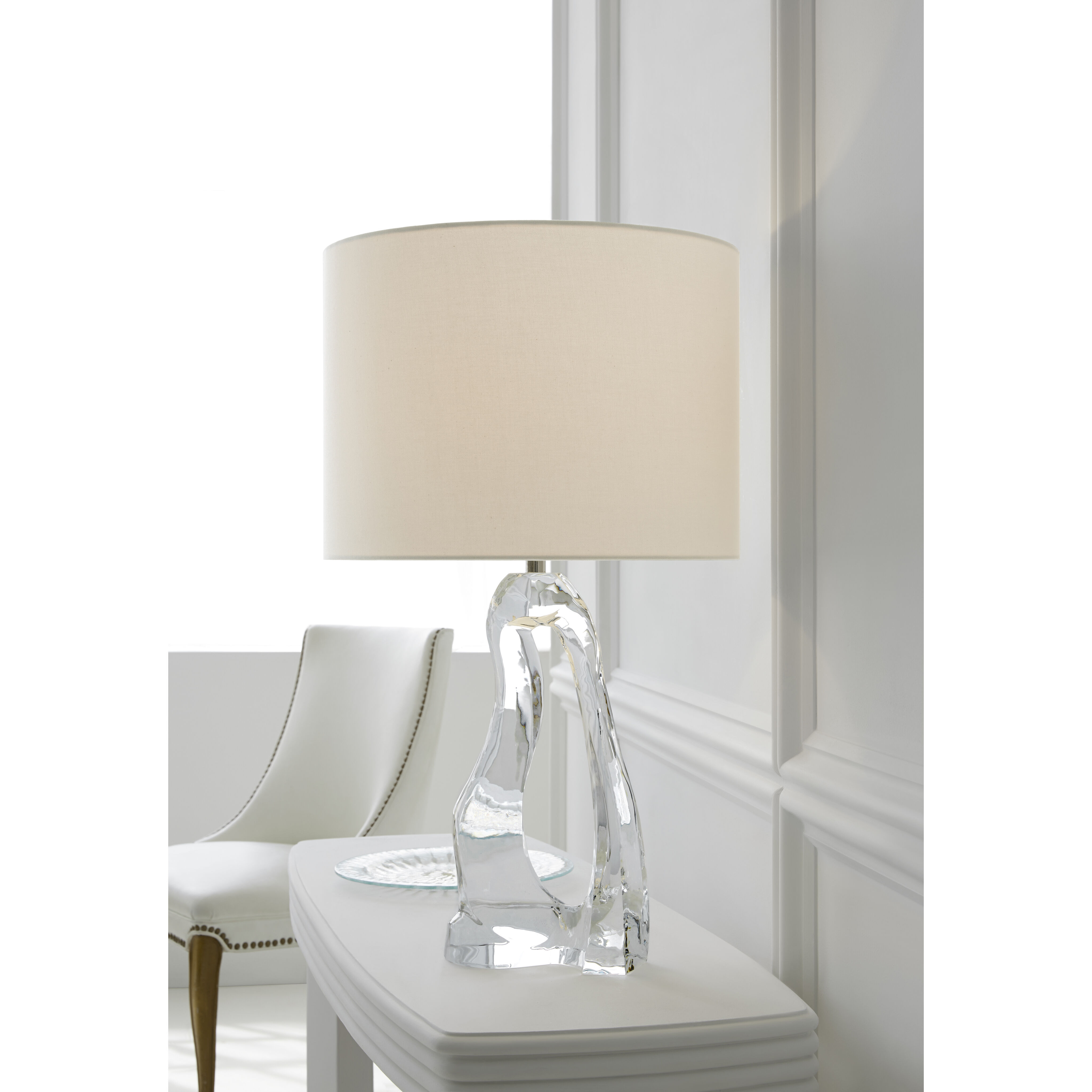 AERIN Cannes2 31 inch 150.00 watt Clear Glass Table Lamp Portable Light