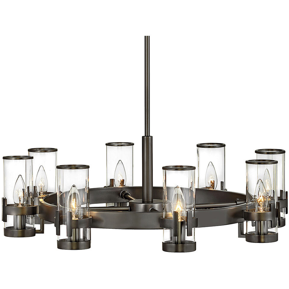 Reeve 8 Light 27 inch Black Oxide Indoor Chandelier Ceiling Light
