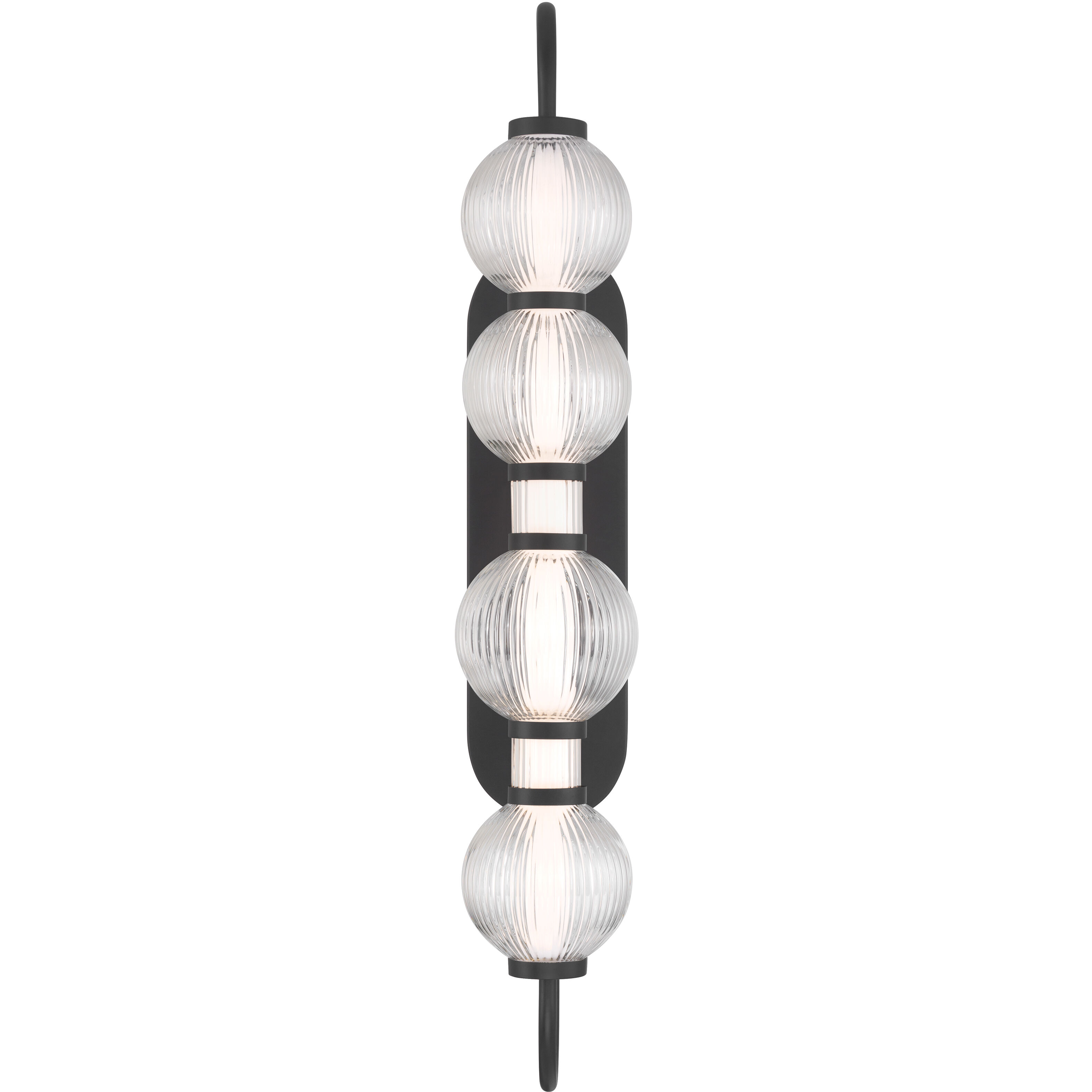 Cordel LED 5.25 inch Dark Matte Black Wall Sconce Wall Light