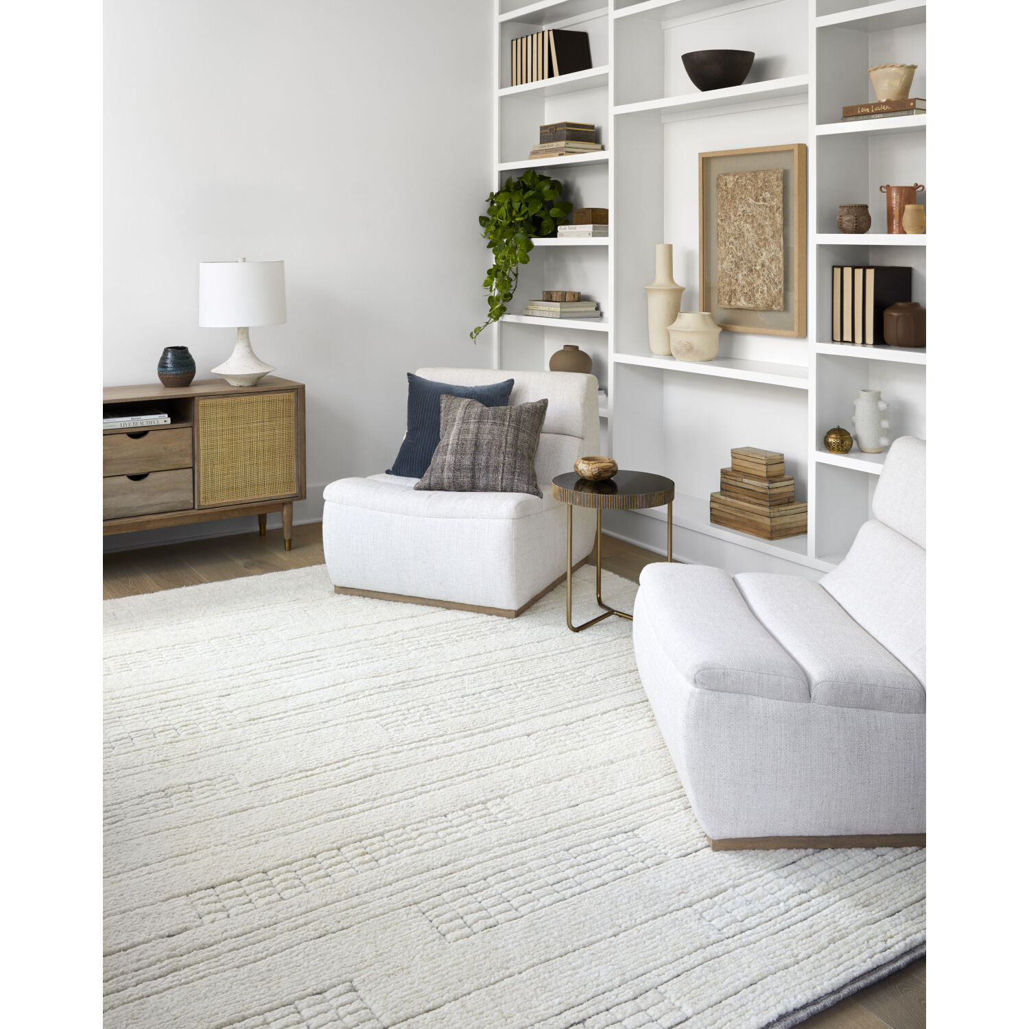 Davey 168 X 120 inch Light Beige Handmade Rug in 10 x 14