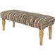 Anthracite Grey Upholstered Bench