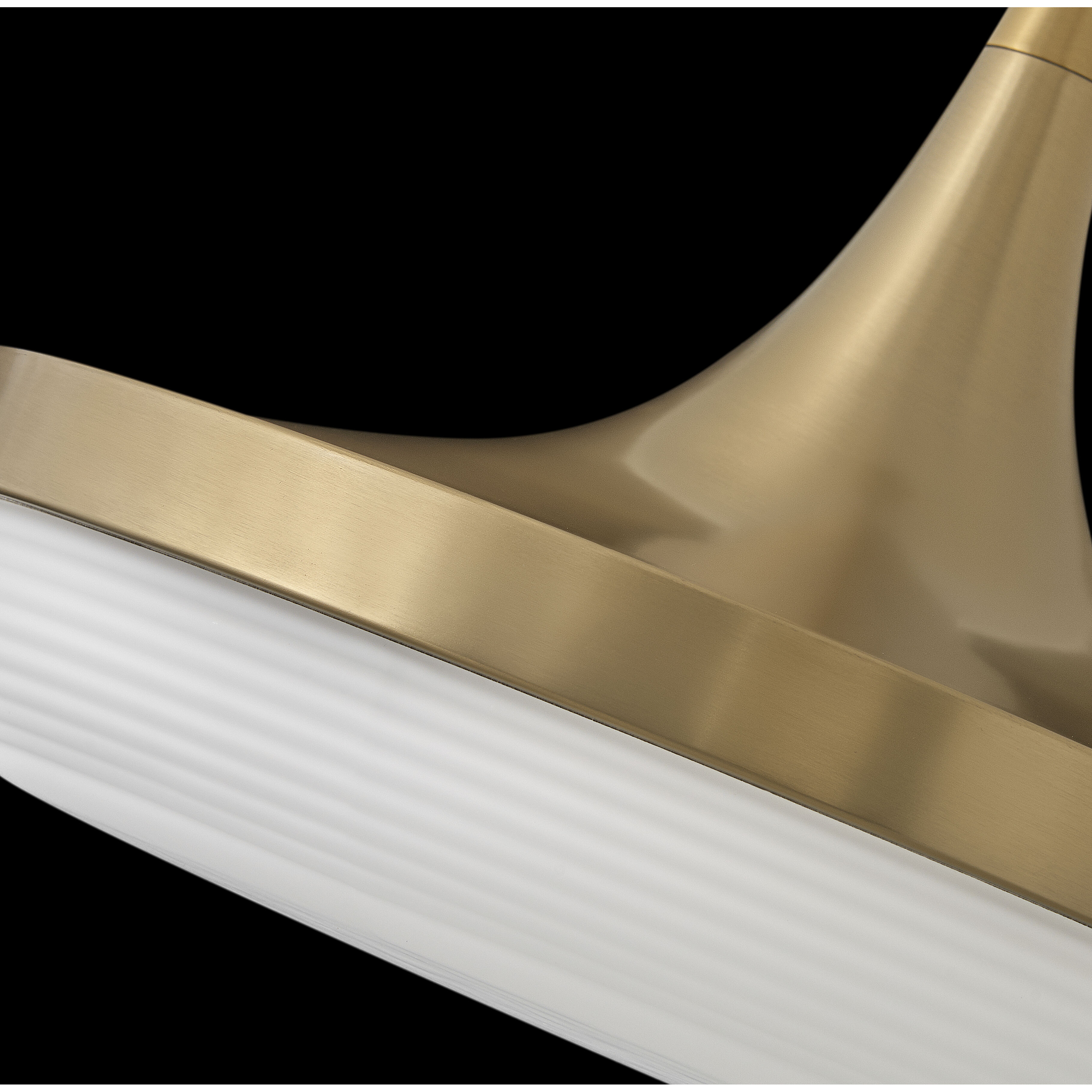 Elsa LED 14 inch Lacquered Brass Pendant Ceiling Light, Semi-Flush Mount