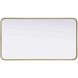 Remy 40 X 22 inch Brass Mirror