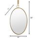 Stopwatch 33.25 X 22.25 inch Gold Powder Room Wall Mirror, Varaluz Casa