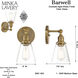 Barwell 1 Light 6 inch Oxidized Aged Brass Wall Sconce Wall Light